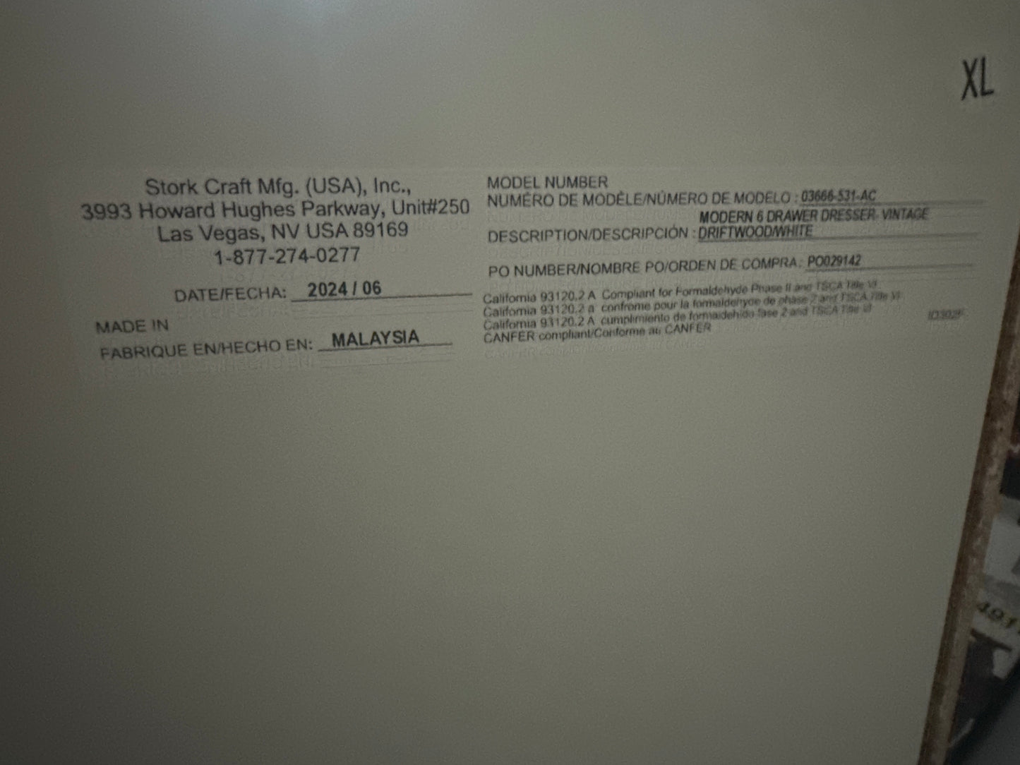 Storkcraft® Modern 6 Drawer Dresser