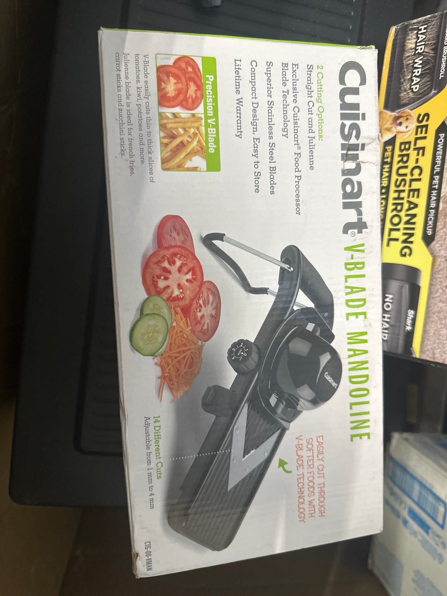 Cuisinart V-Blade Mandoline: Stainless Steel & Plastic Slicer, 2 Blades, Soft-Grip Handle, Freestanding, Black