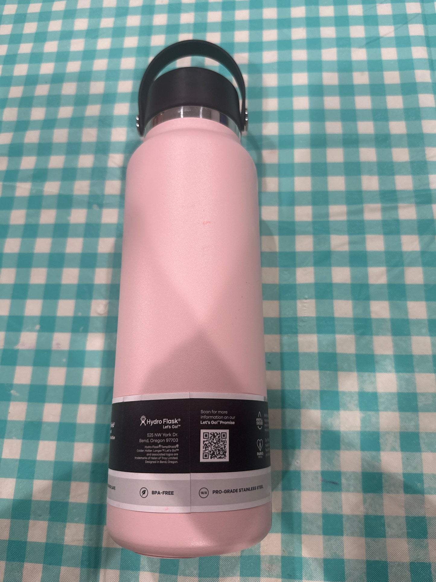 Hydro Flask Wide Mouth Flex Straw Bottle-Little Pink