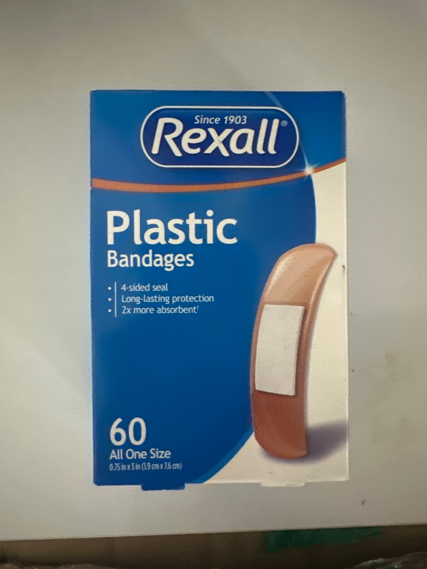 Rexall Plastic Bandages, 60 count, All One Size