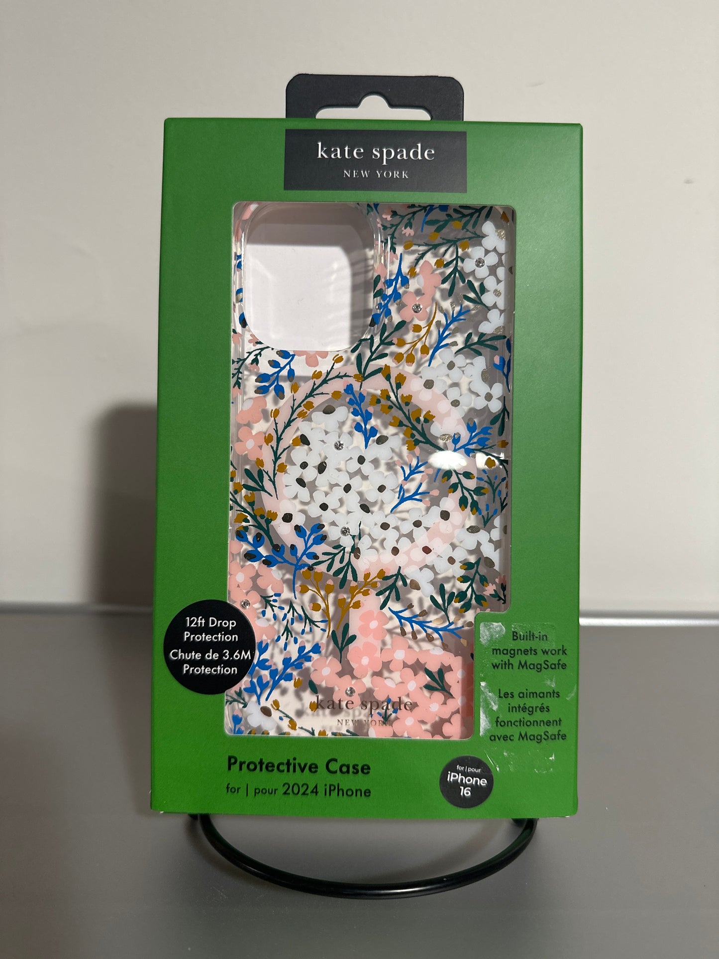 Kate Spade New York® Floral Clear Phone Case for iPhone 16