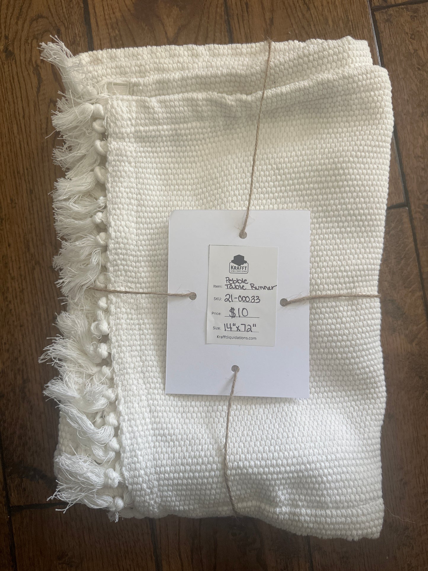 Pebble Textured Woven Table Runner - Hearth & Hand™ with Magnolia