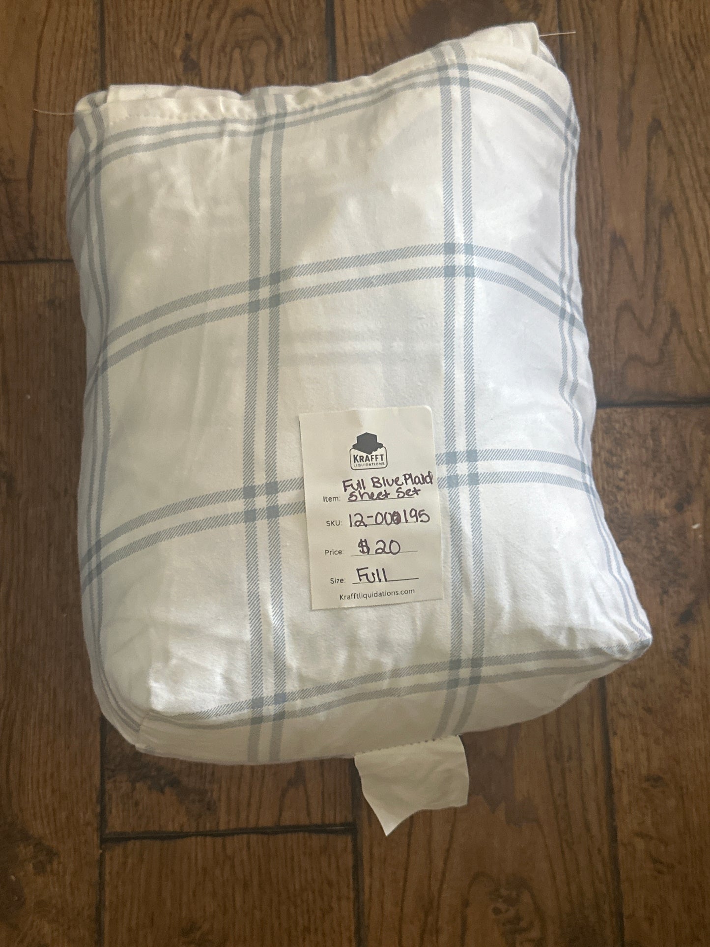 Printed Performance 400 Thread Count Sheet Set - Threshold™-Full-Blue Plaid