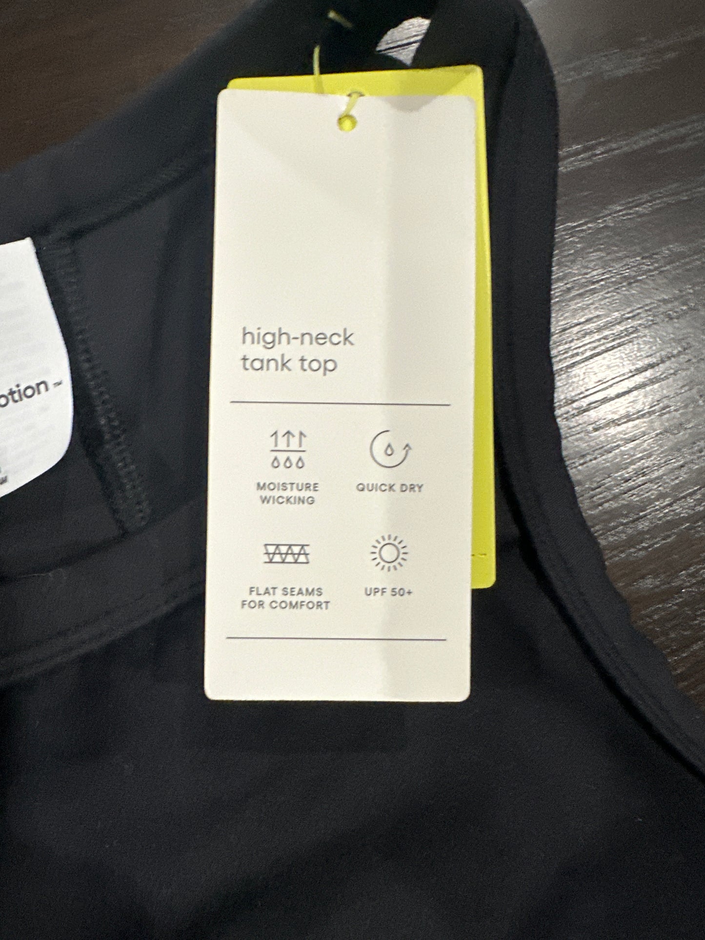 All in Motion™ Women’s High-Neck Tank Top – Black (Size Small)