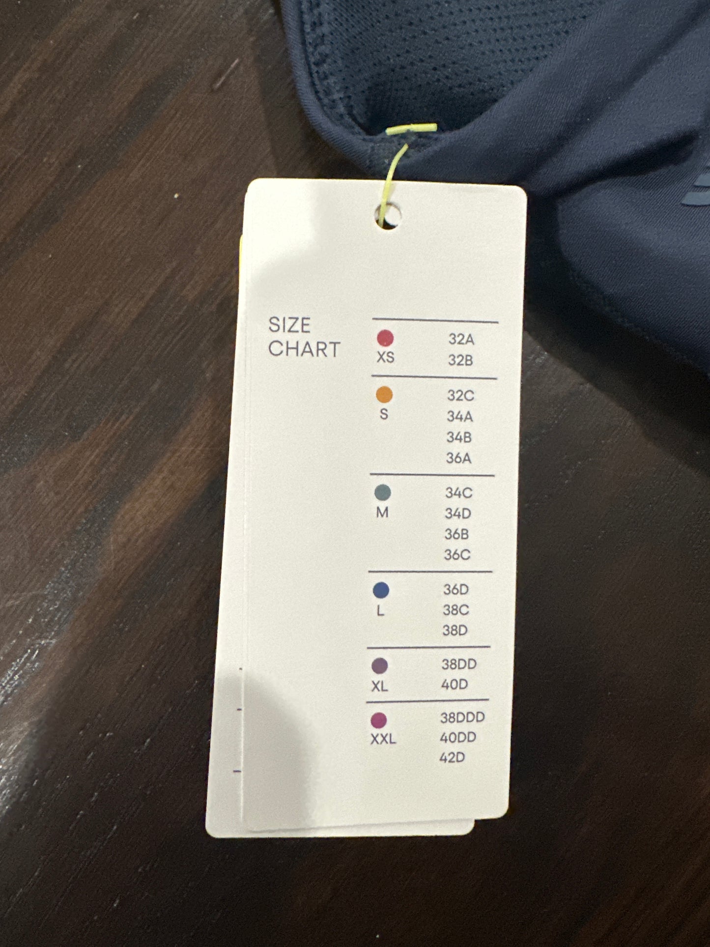 All in Motion™ Effortless Support Sports Bra – Navy Blue (Size Small)