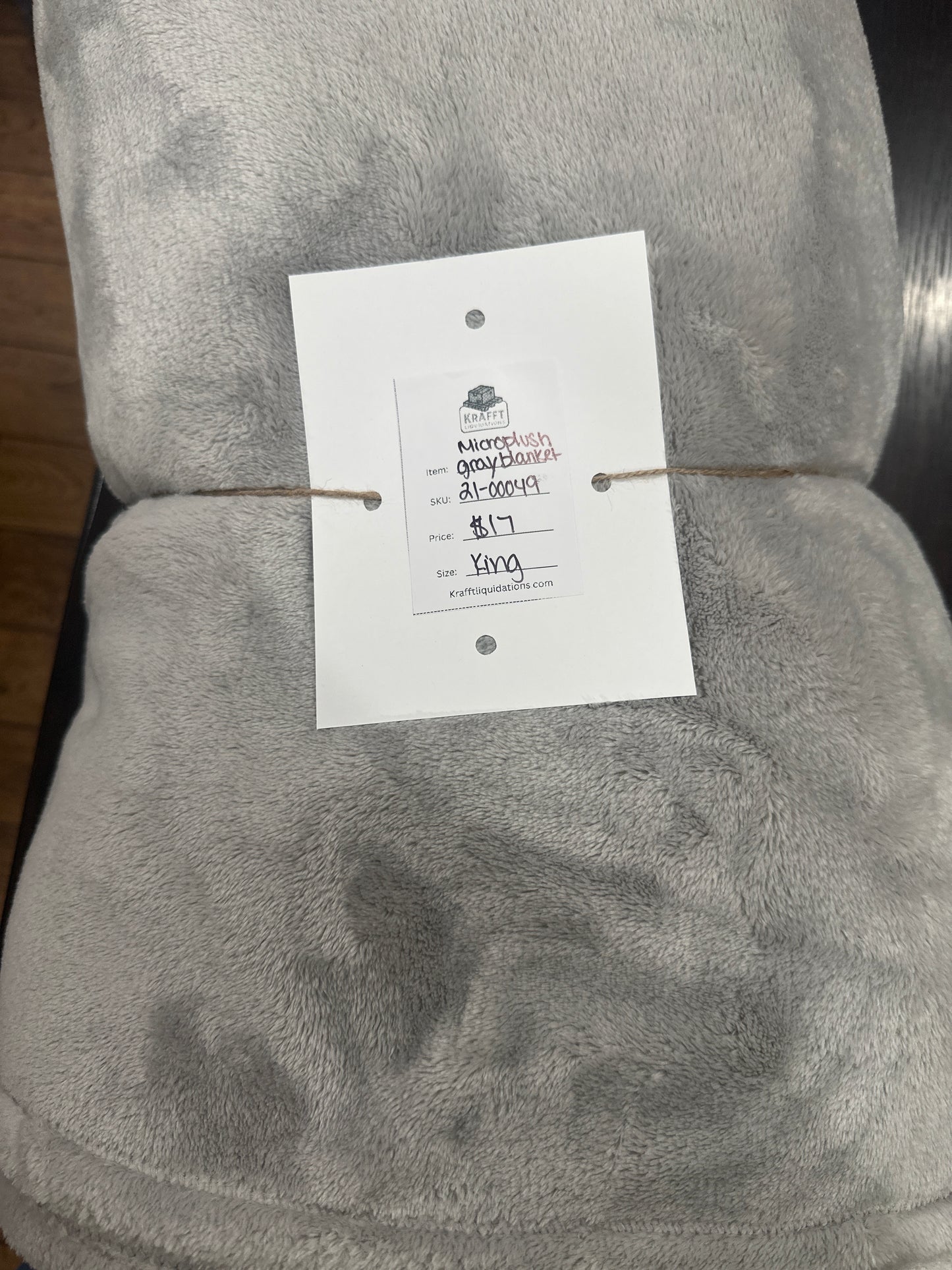 Microplush Bed Blanket - Threshold™-Gray-King