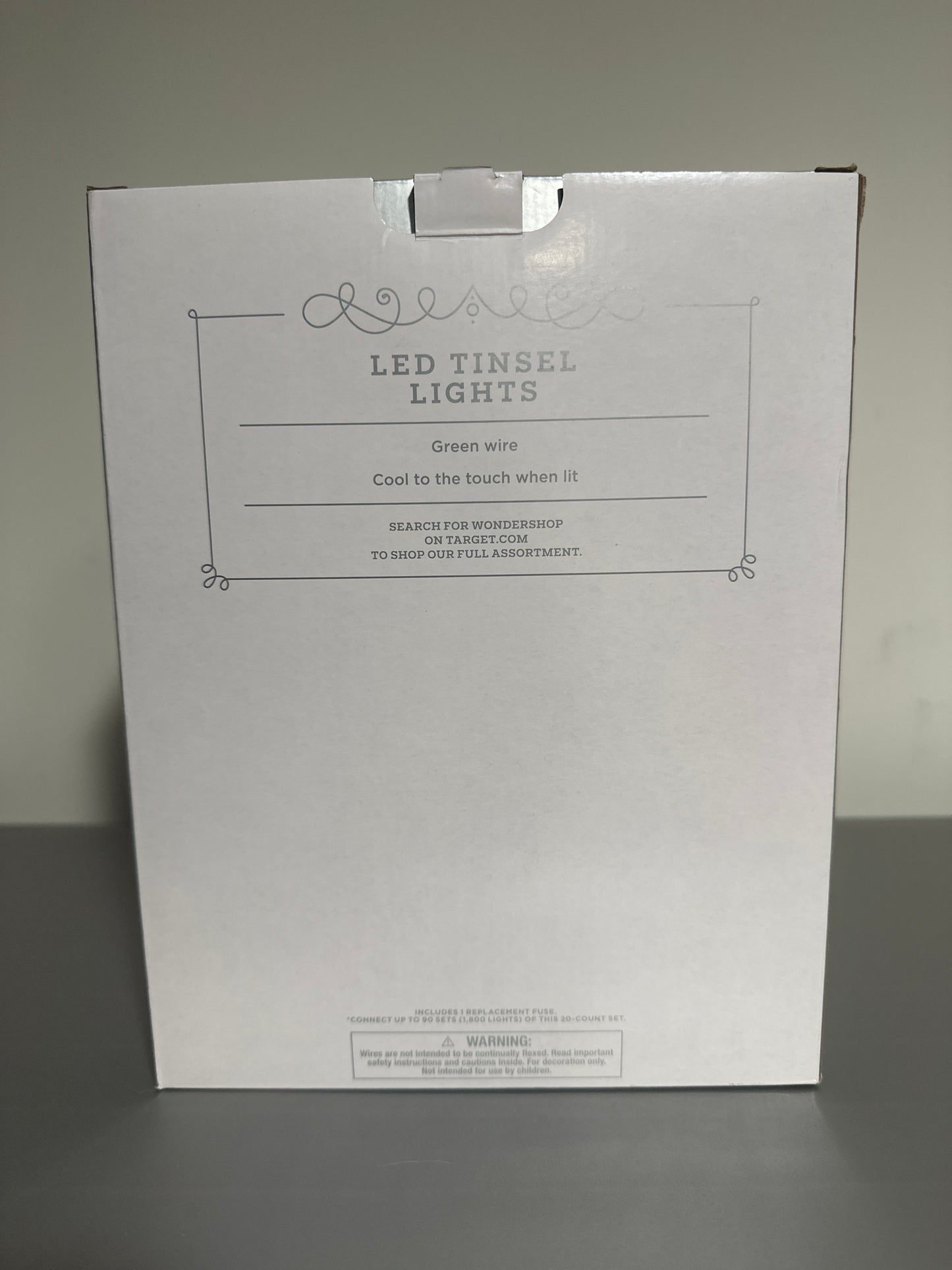 Wondershop™ LED Tinsel Lights – Warm White (20-Count Set)