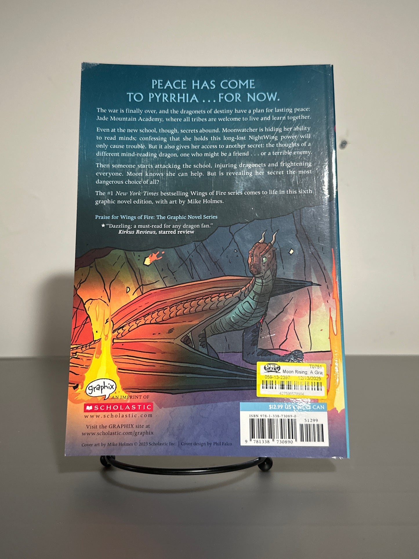 Wings of Fire Graphic Novel Book 6 Moon Rising by Tui T. Sutherland Paperback