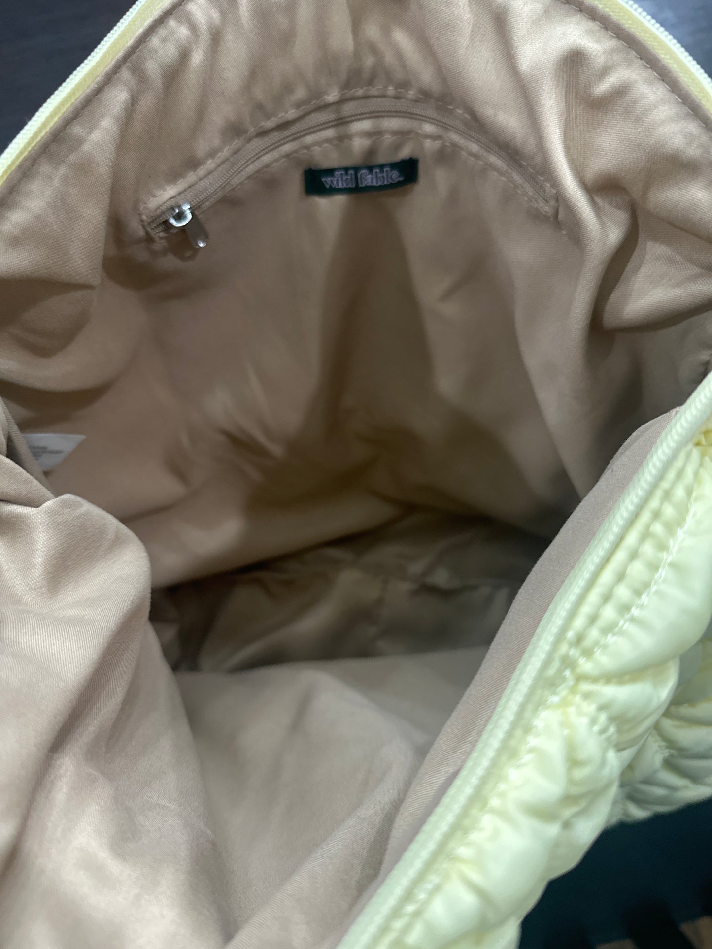 Wild Fable™ Quilted Ruched Handle Shoulder Bag – Soft Yellow