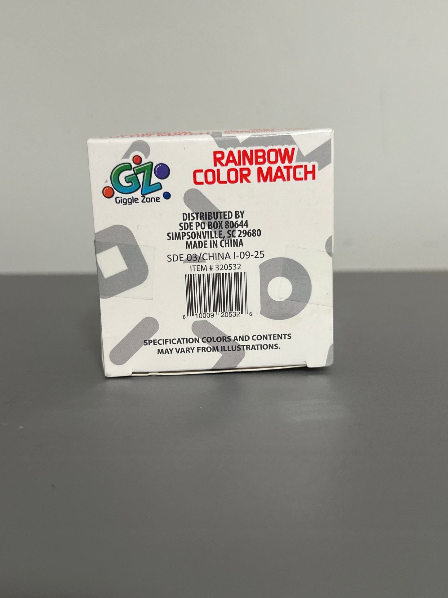 GZ Giggle Zone Rainbow Color Match Puzzle Ball