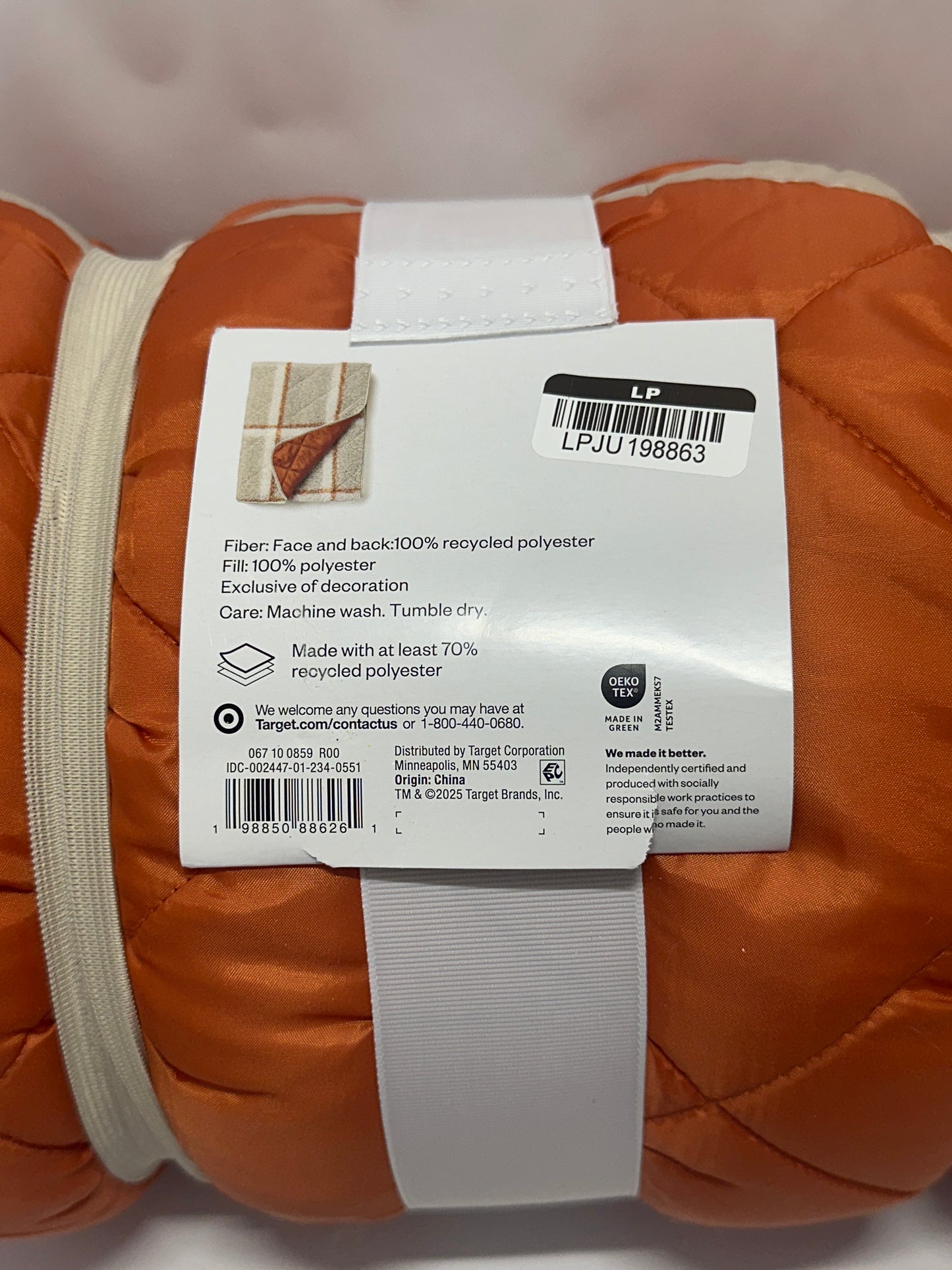 Room Essentials Take Anywhere Throw – Indoor & Outdoor Reversible Blanket