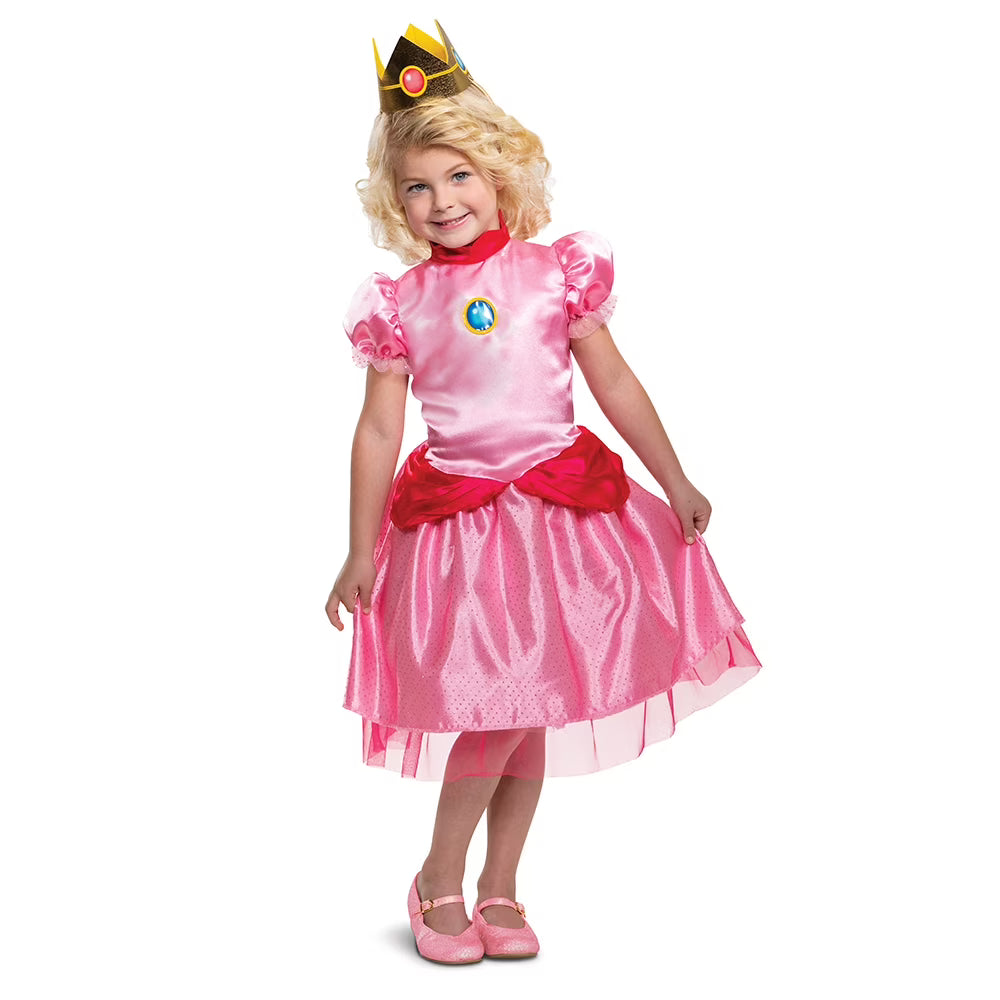 Super Mario Bros. Princess Peach Halloween Costume for Toddler, Size 2T, by Disguise