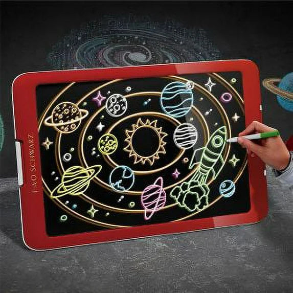 FAO Schwarz Neon Glow Drawing Easel