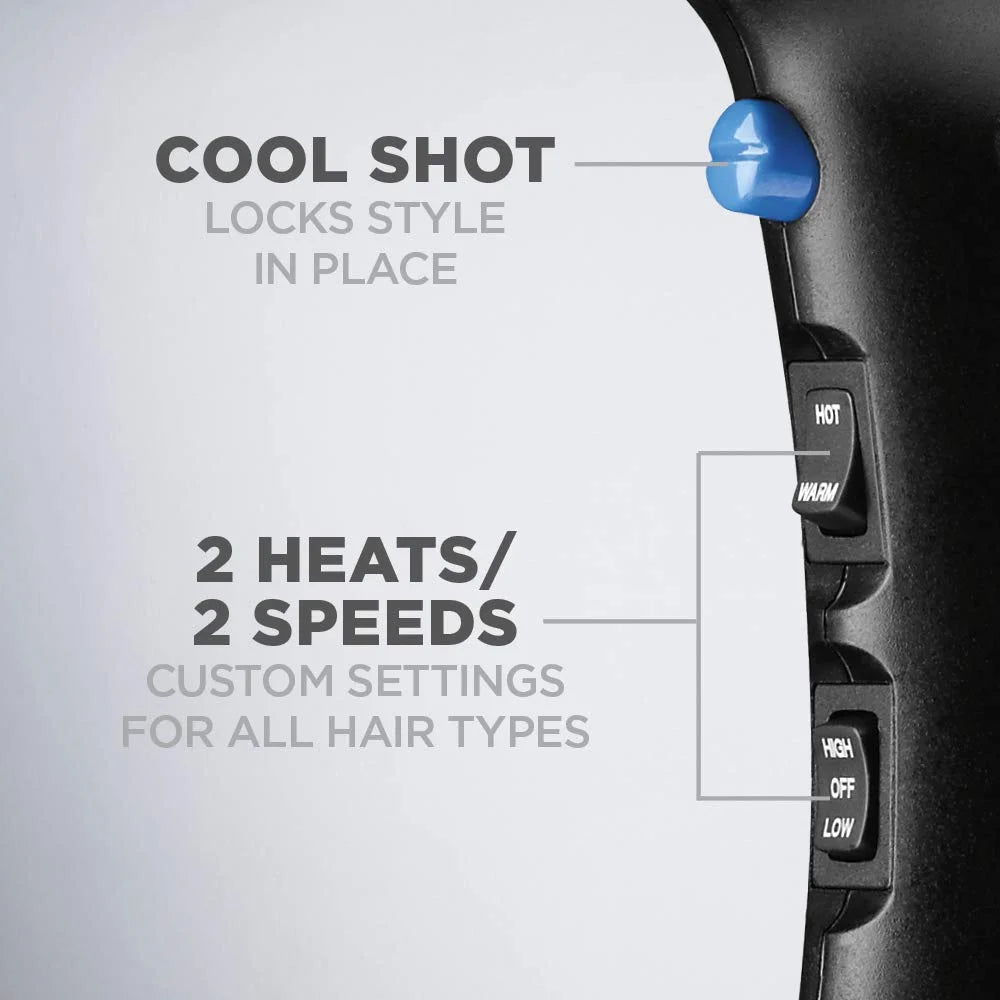 Conair Turbo Styler Ionic Shine 1875 watt Hair Dryer, Blue 146WN