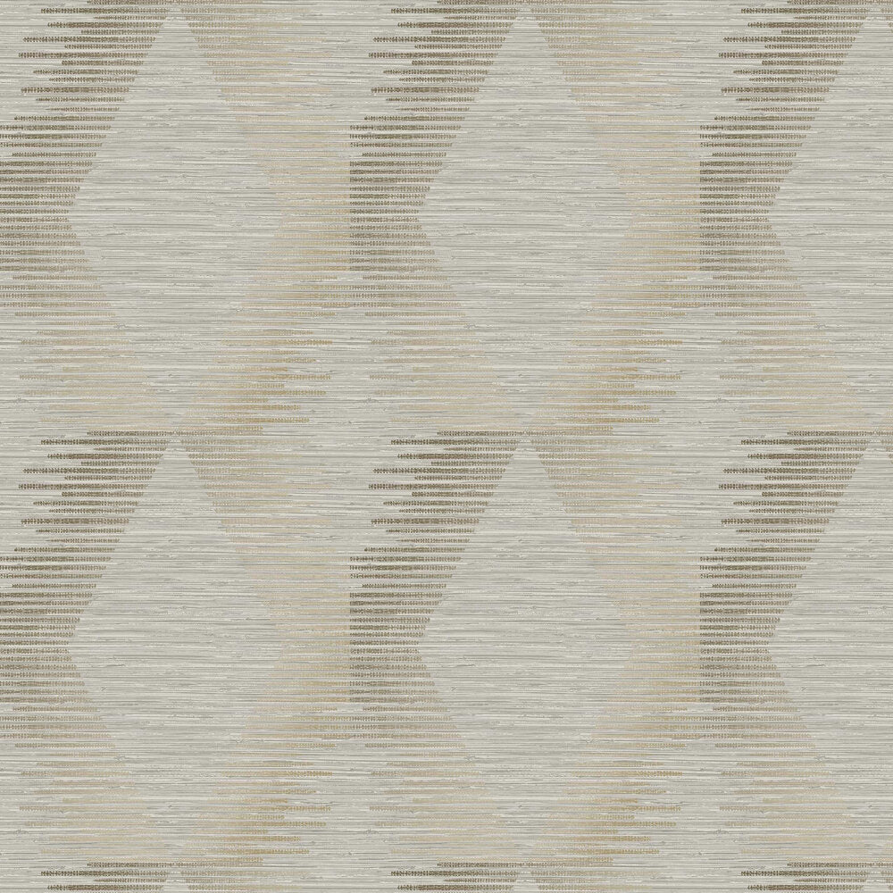 Super Fresco Easy Serenity Geo Neutral and Gold Wallpaper-11yrds x 20.47in