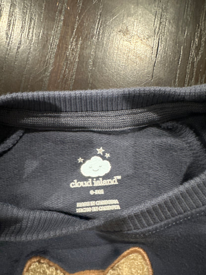 Cloud Island™ Baby 2-Piece Cozy Sweatshirt & Shorts Set – Fox Appliqué