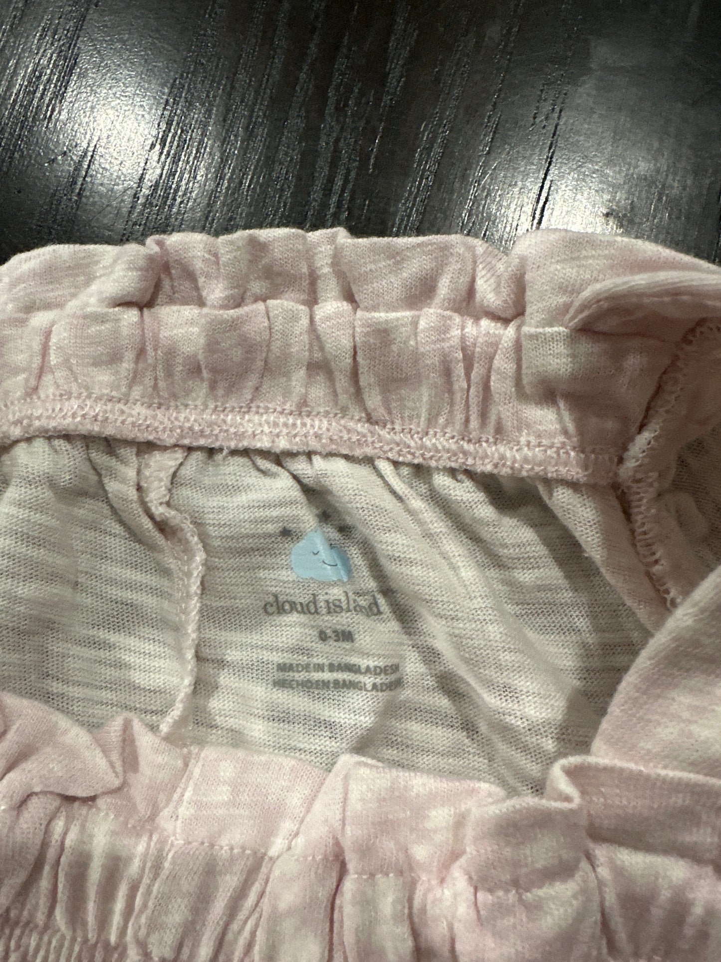 Cloud Island Baby Ruffle Romper – Lightweight Textured Cotton, Snap Closure