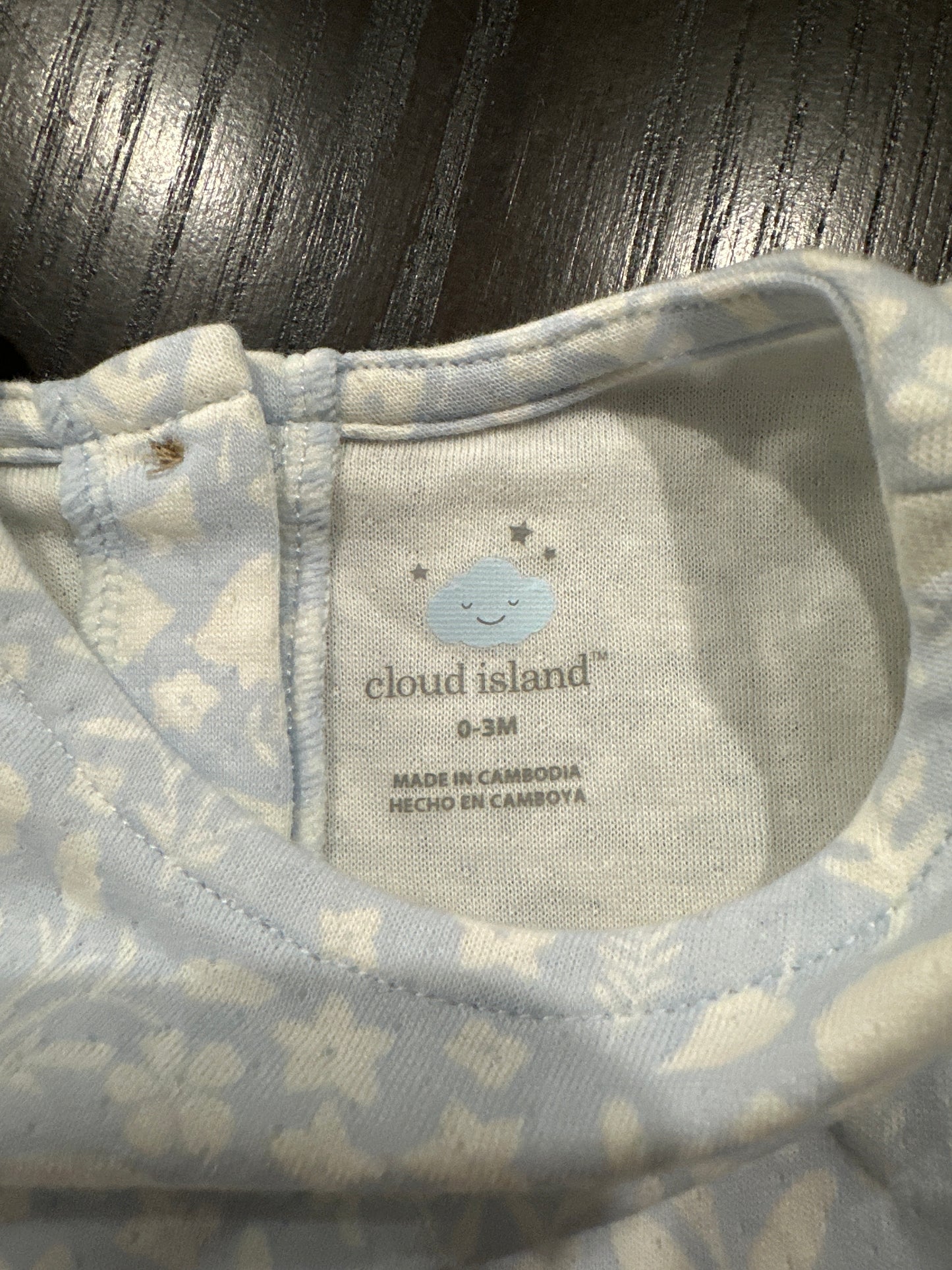 Cloud Island Baby Sleeveless Ruffle Romper Woodland Print Organic Cotton