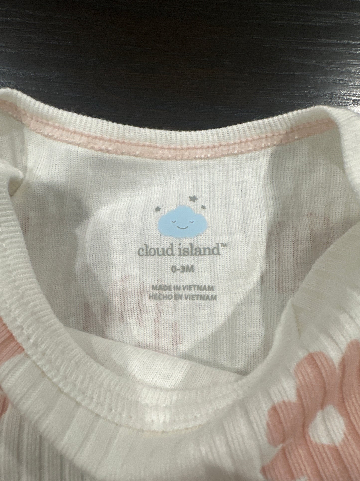 Cloud Island™ Baby 2-Piece Ribbed Floral Set – Cream