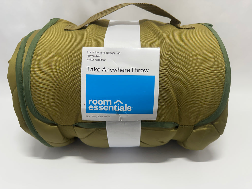 Room Essentials Take Anywhere Throw – Indoor & Outdoor Reversible Blanket