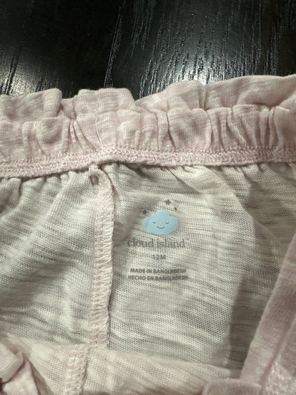 Cloud Island Baby Ruffle Romper – Lightweight Textured Cotton, Snap Closure