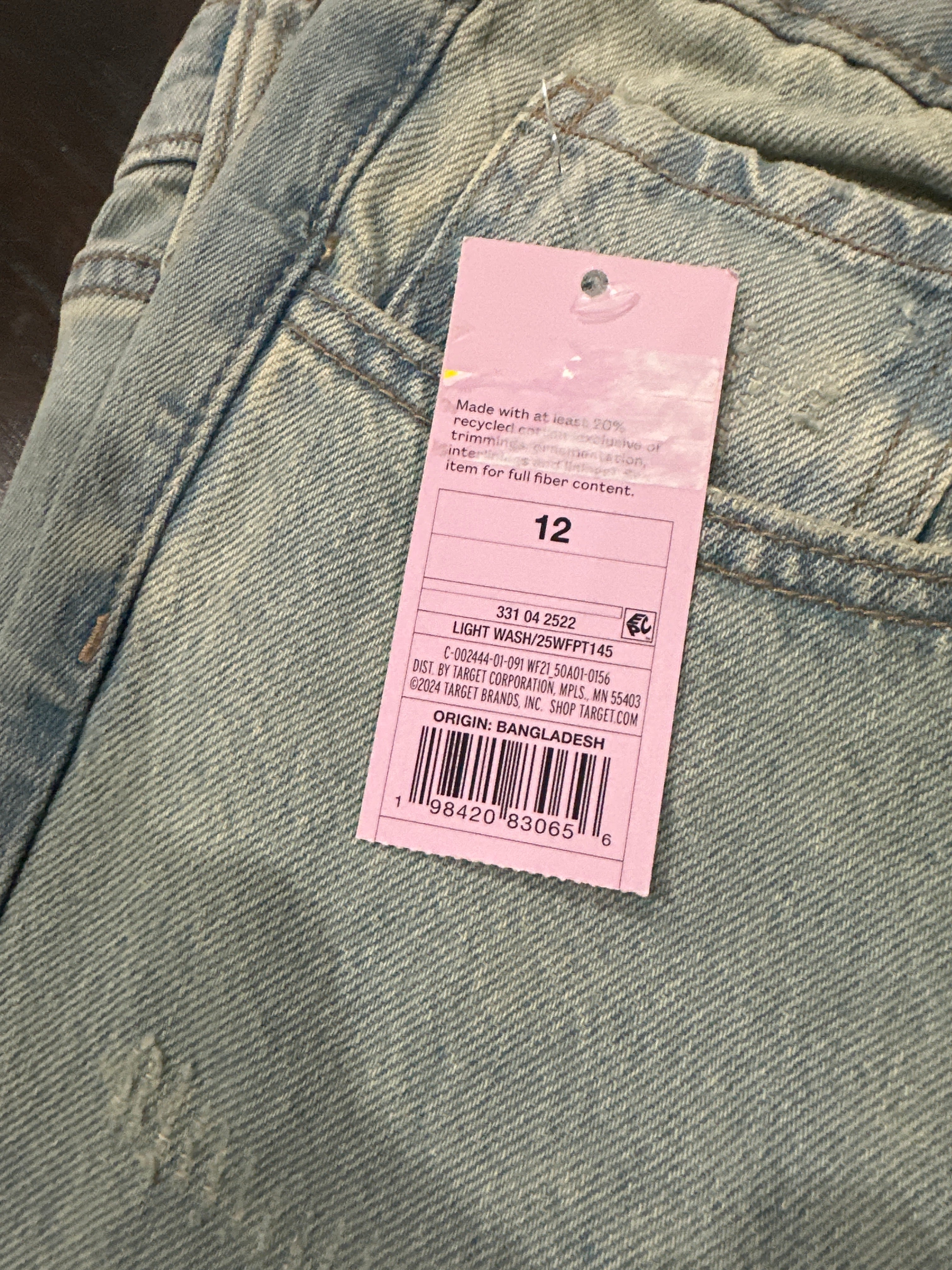 Wild Fable Mid-Rise Straight Leg Distressed Jeans