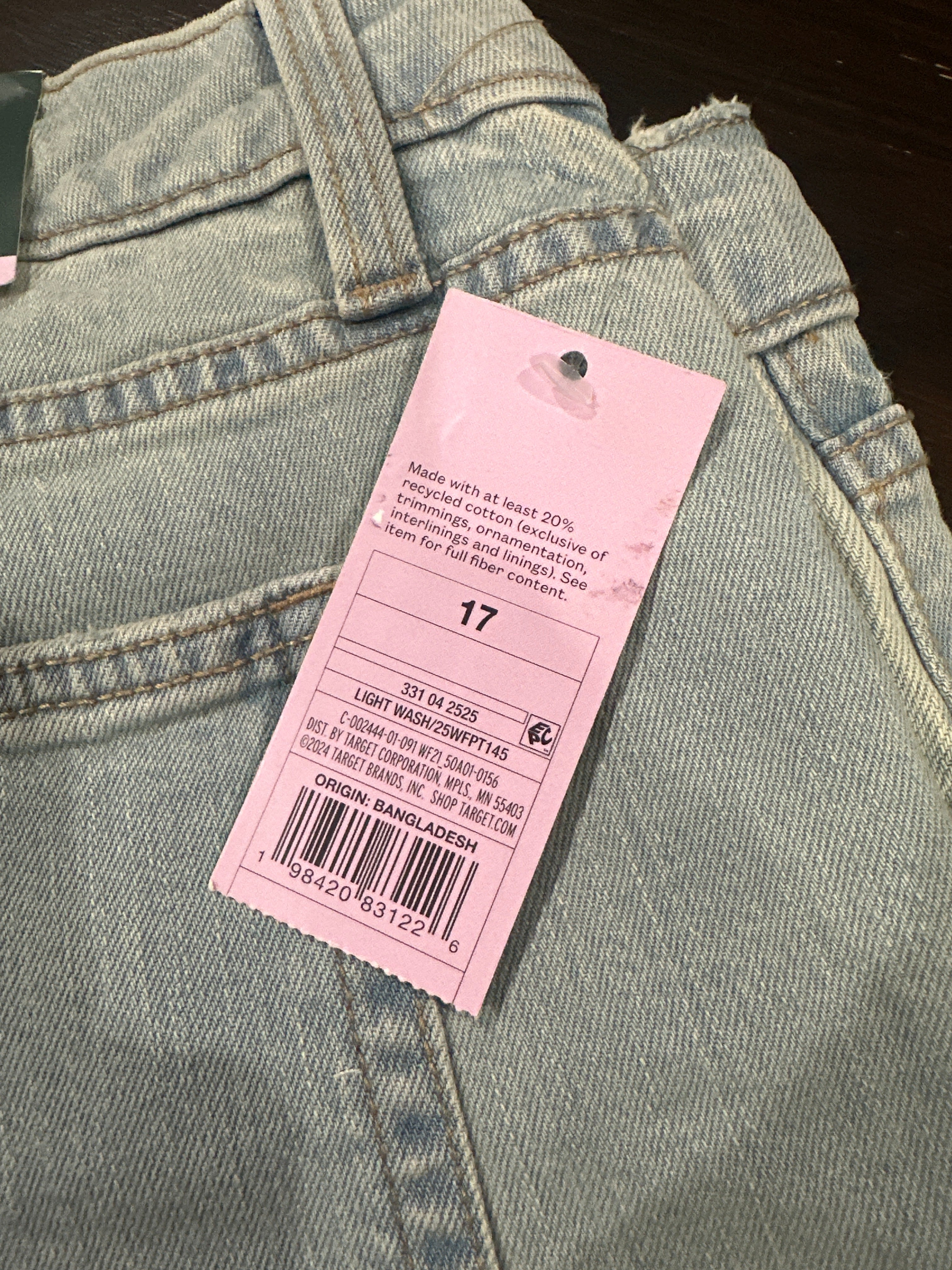 Wild Fable Mid-Rise Straight Leg Distressed Jeans