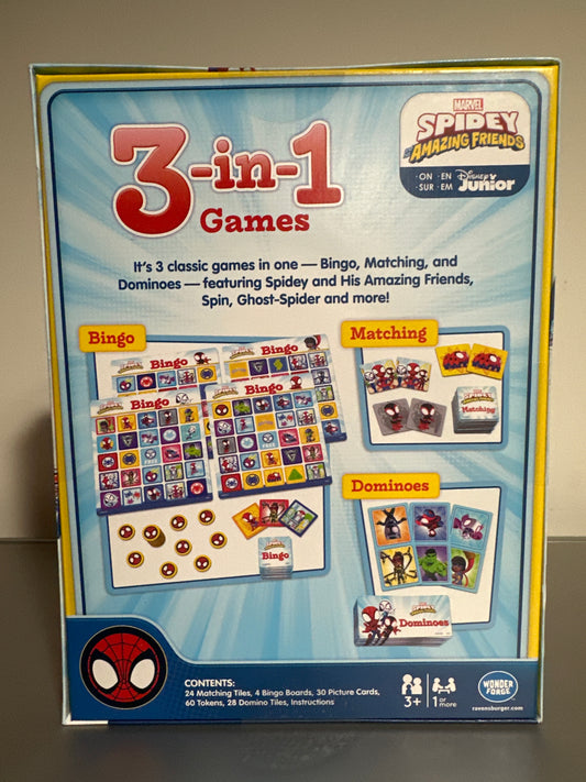 Marvel Spidey and His Amazing Friends 3-in-1 Games