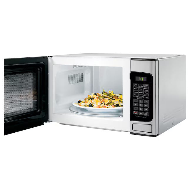 GE 1.1-cu ft Medium 950 -Watt Countertop Microwave ( Stainless Steel )