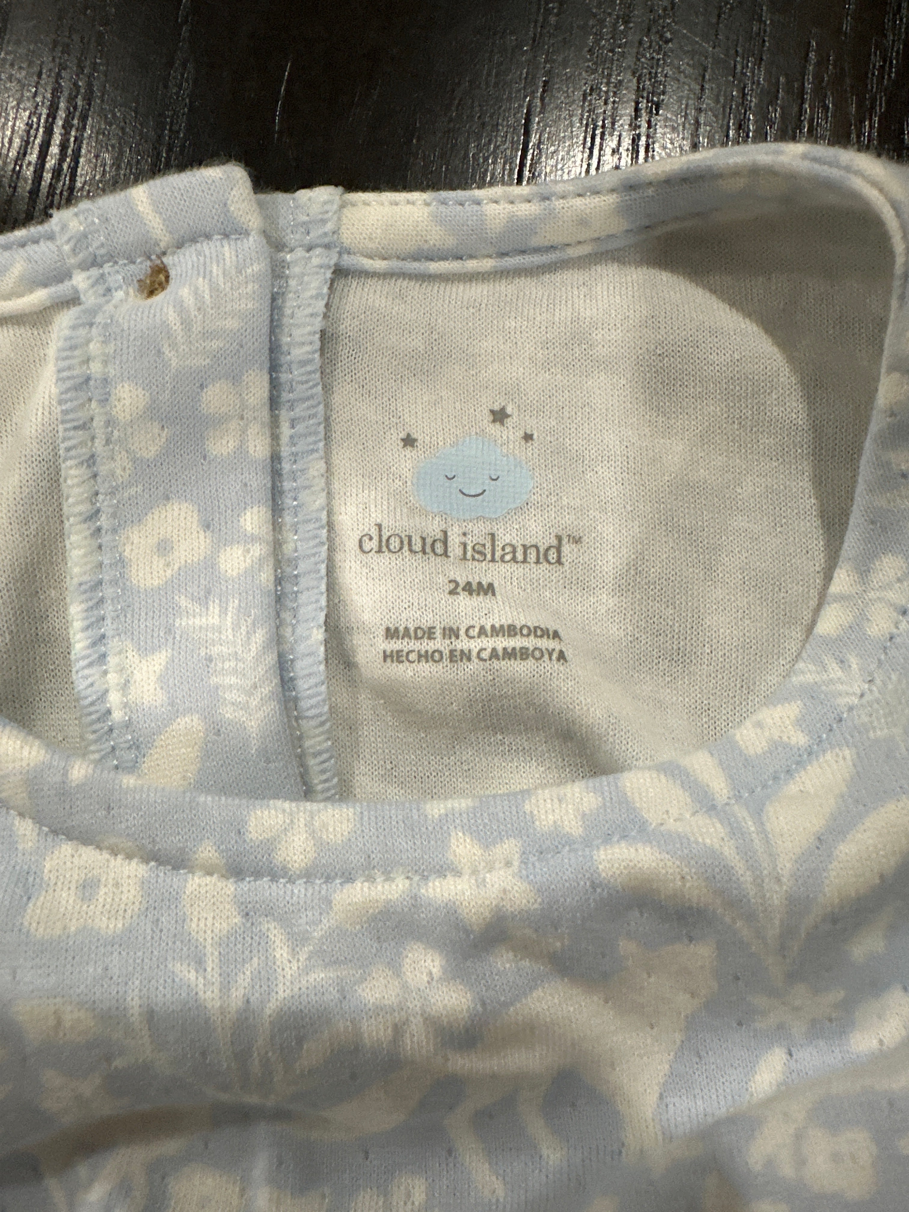 Cloud Island Baby Sleeveless Ruffle Romper Woodland Print Organic Cotton
