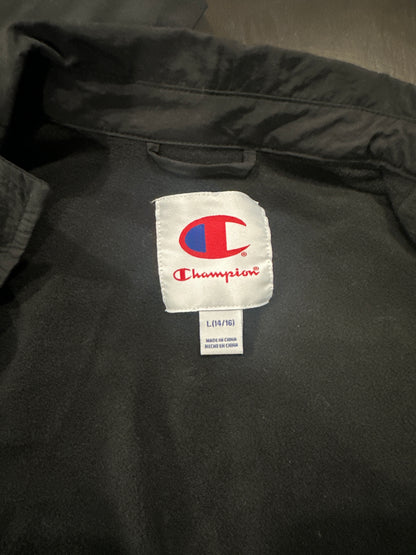Champion Boys Snap Button Coach Jacket – Black