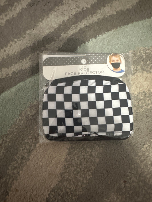 Checkered Print Kids Masks