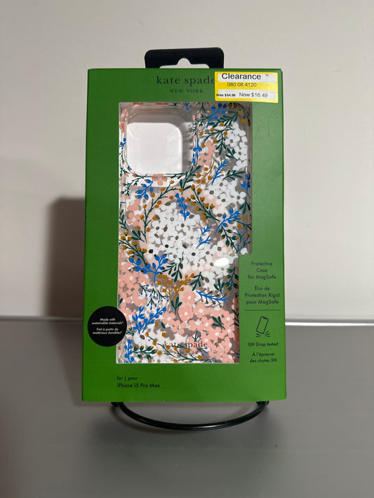 Kate Spade New York® Floral Clear Phone Case for iPhone 15 Pro Max
