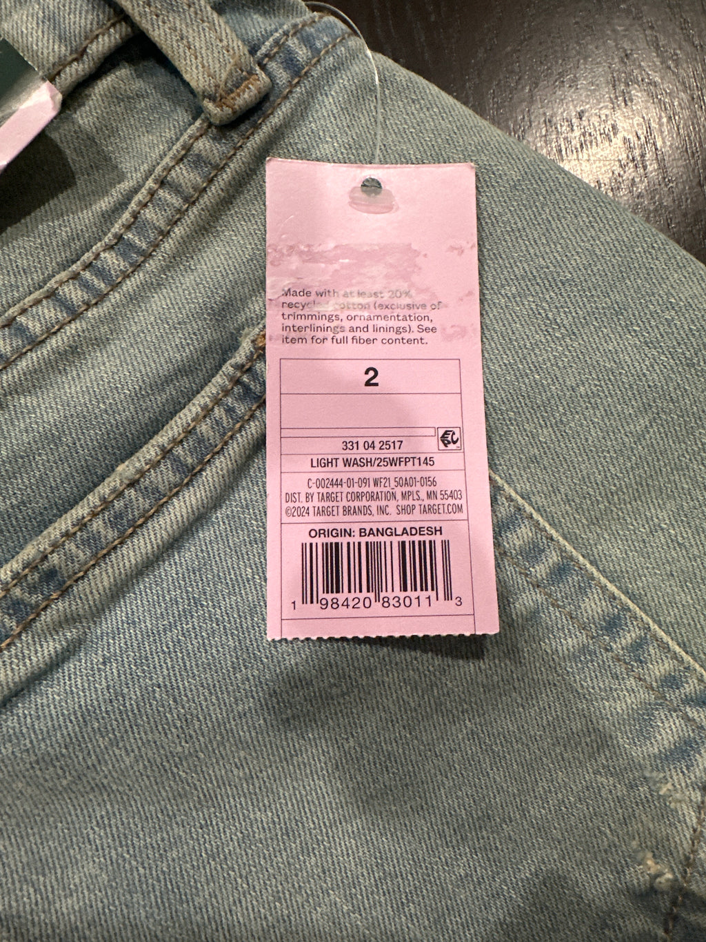 Wild Fable Mid-Rise Straight Leg Distressed Jeans