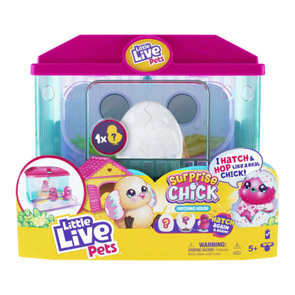 Little Live Pets, Surprise Chick Blue Hatching House with Chick, Styles and Colors May Vary, Ages 5+