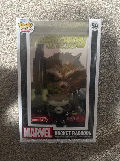 Funko POP! Comic Cover: Guardians of the Galaxy Rocket Raccoon Figure