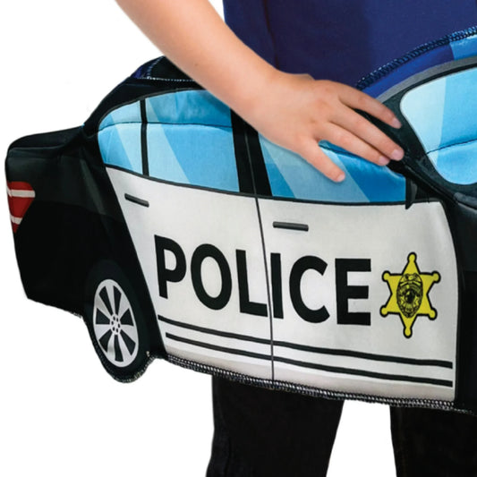 Cop Car Step-In Halloween Costume for Toddler, Size 3-4T, by Way to Celebrate