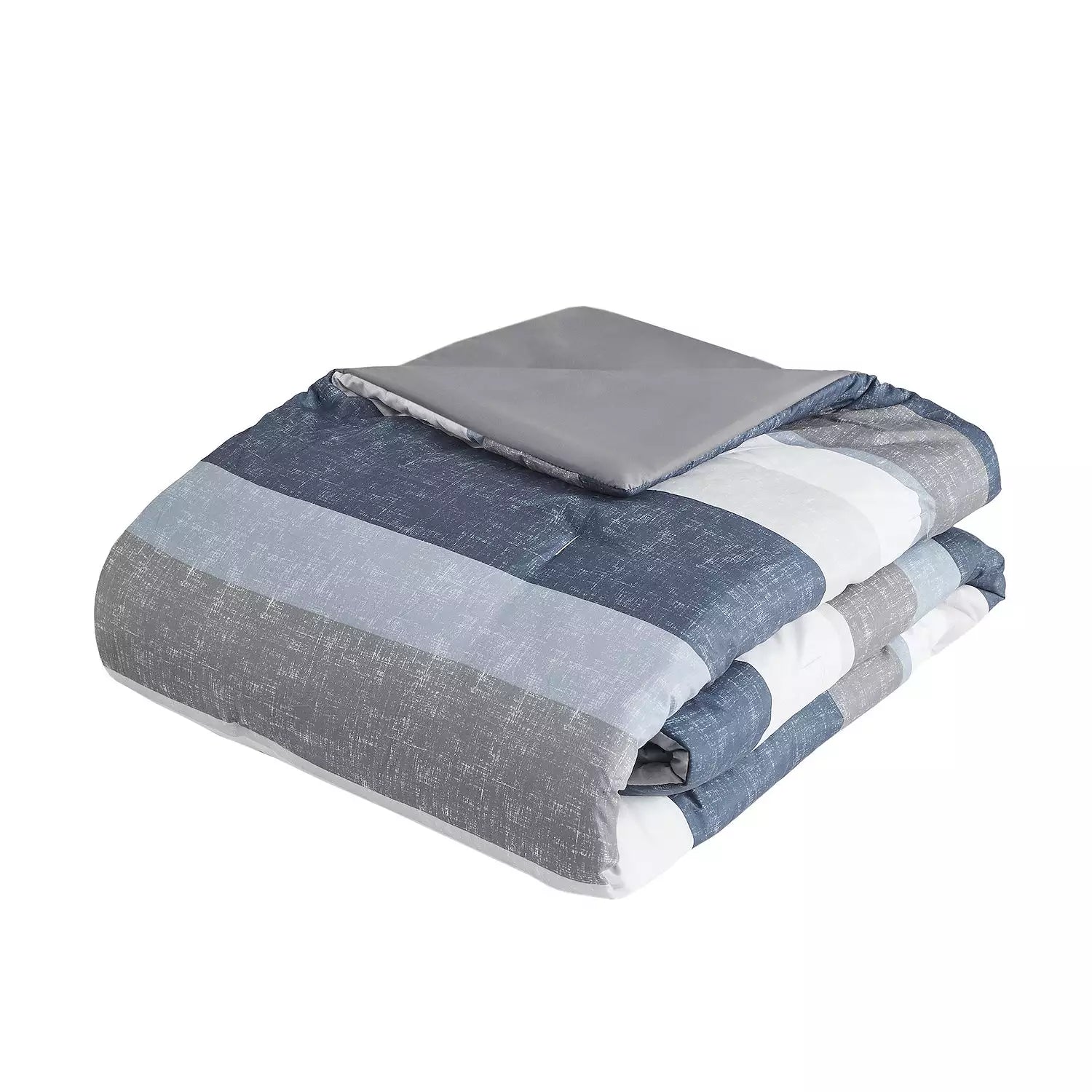 Madison Park Essentials Deacon Modern Stripe Comforter Set with Bed Sheets-King