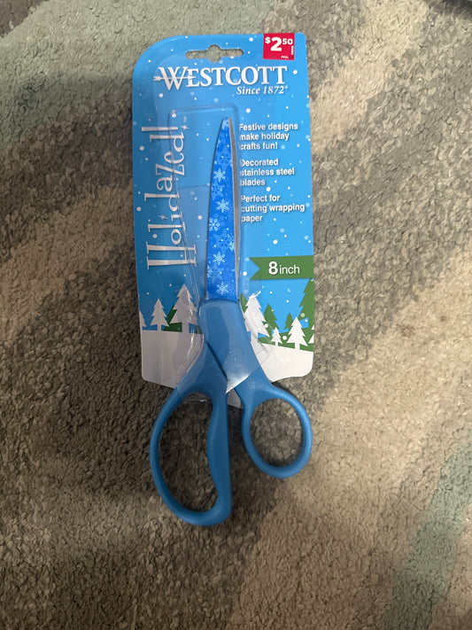 Westcott Snowflake themed 8 inch Scissors