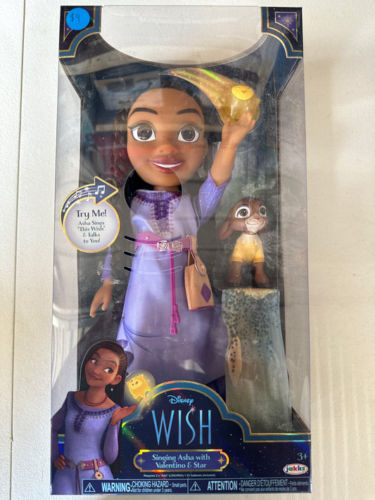 Disney Wish singing Asha with Valentino & Star