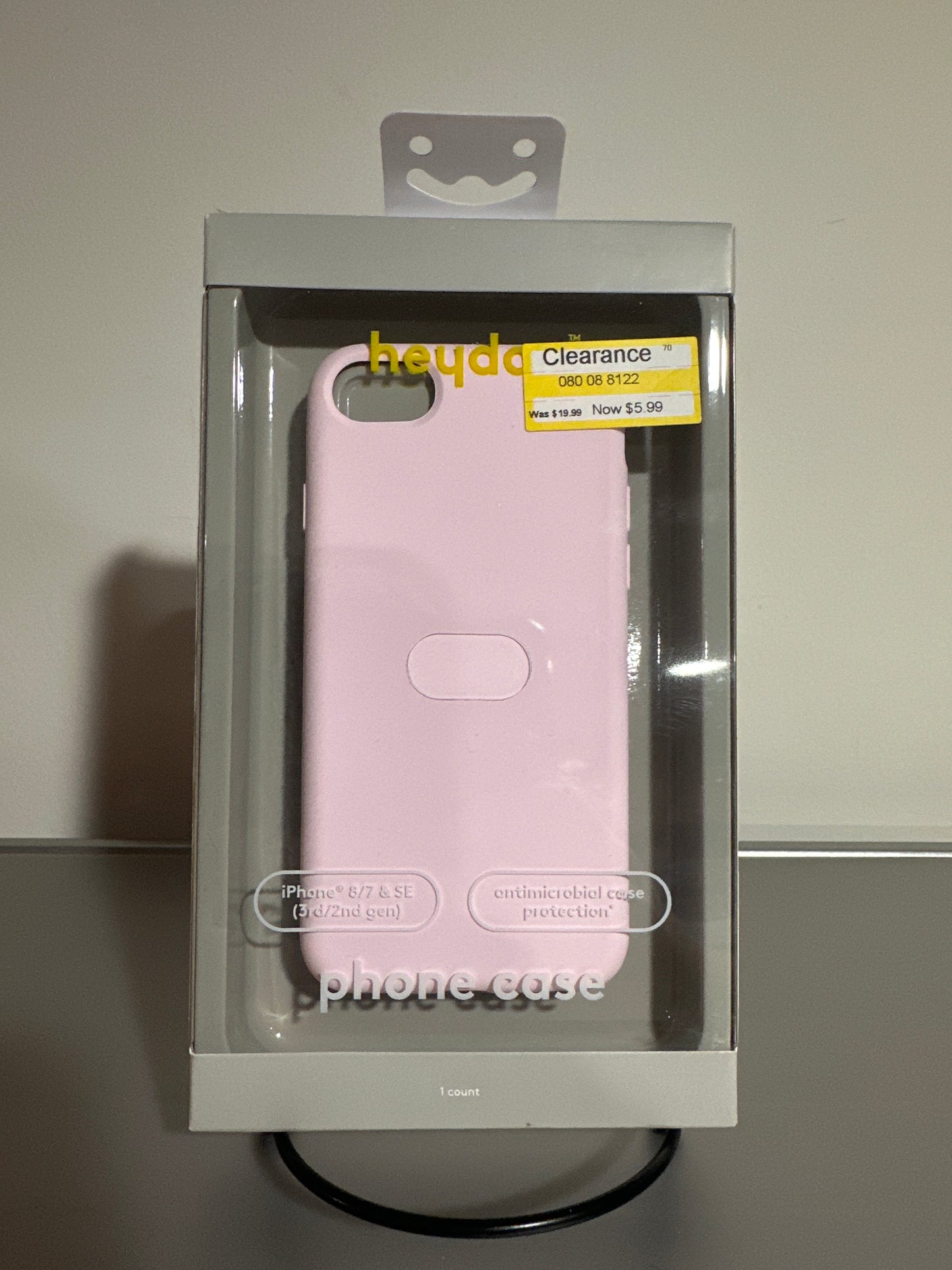 heyday™ Antimicrobial Light Pink Phone Case for iPhone 8 / 7 / SE (2nd & 3rd Gen)