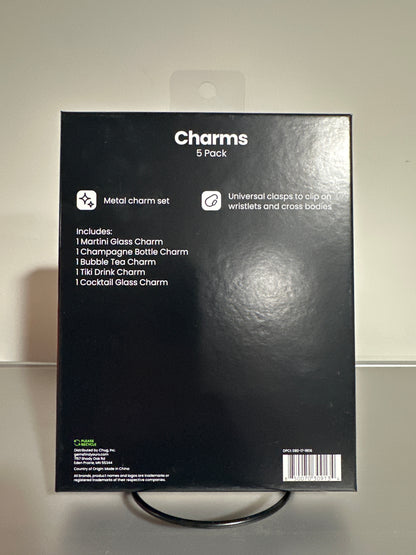 Hello Lux 5-Pack “Drink” Phone Charms for Wristlets & Crossbodies