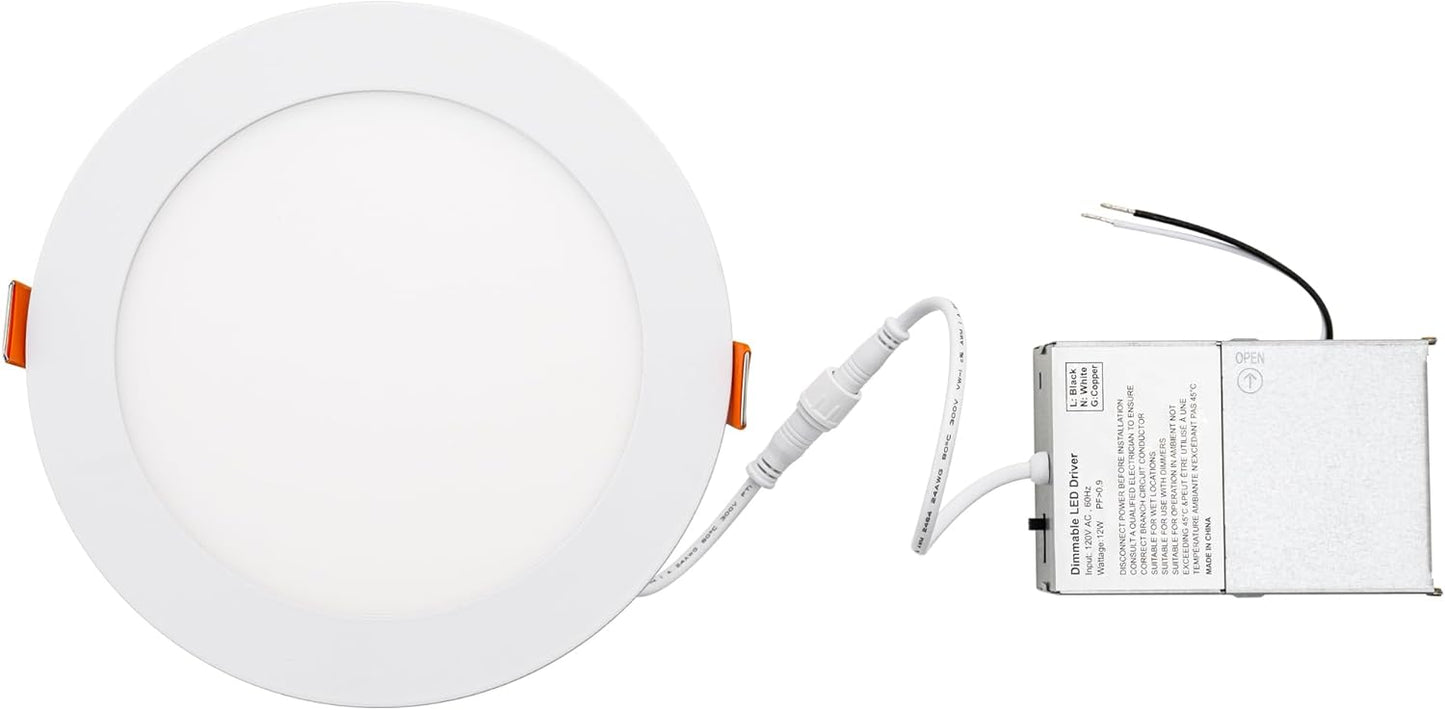 Easy Grove 7in 1,150 Lumens Round LED Recessed Light 12 Pack