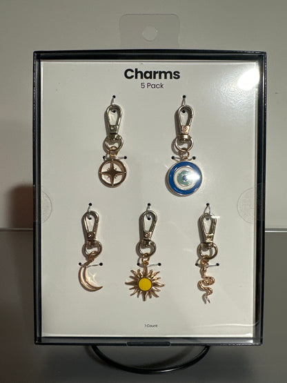 Hello Lux 5-Pack “Astrology” Phone Charms for Wristlets & Crossbodies