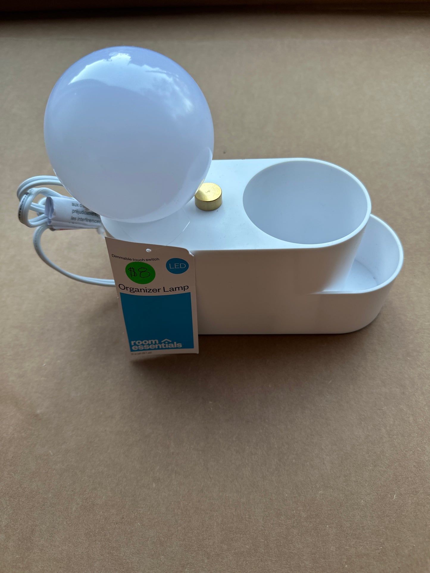 Orb Shade Organizer Novelty Table Lamp - Room Essentials™-White