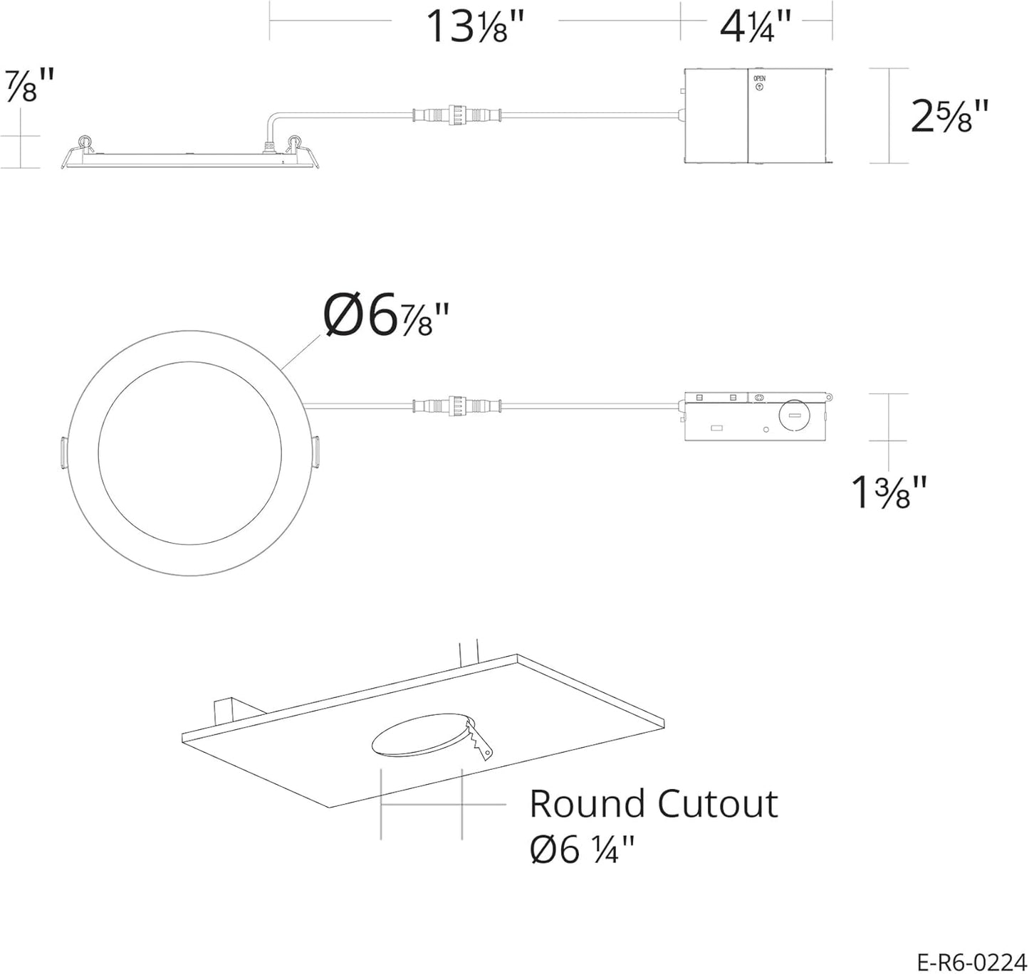 Easy Grove 7in 1,150 Lumens Round LED Recessed Light 12 Pack