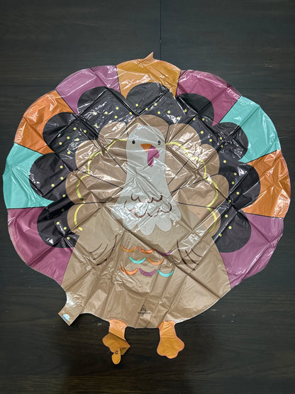 Thanksgiving Turkey Foil Balloon Large Fall Holiday Party Decor Anagram