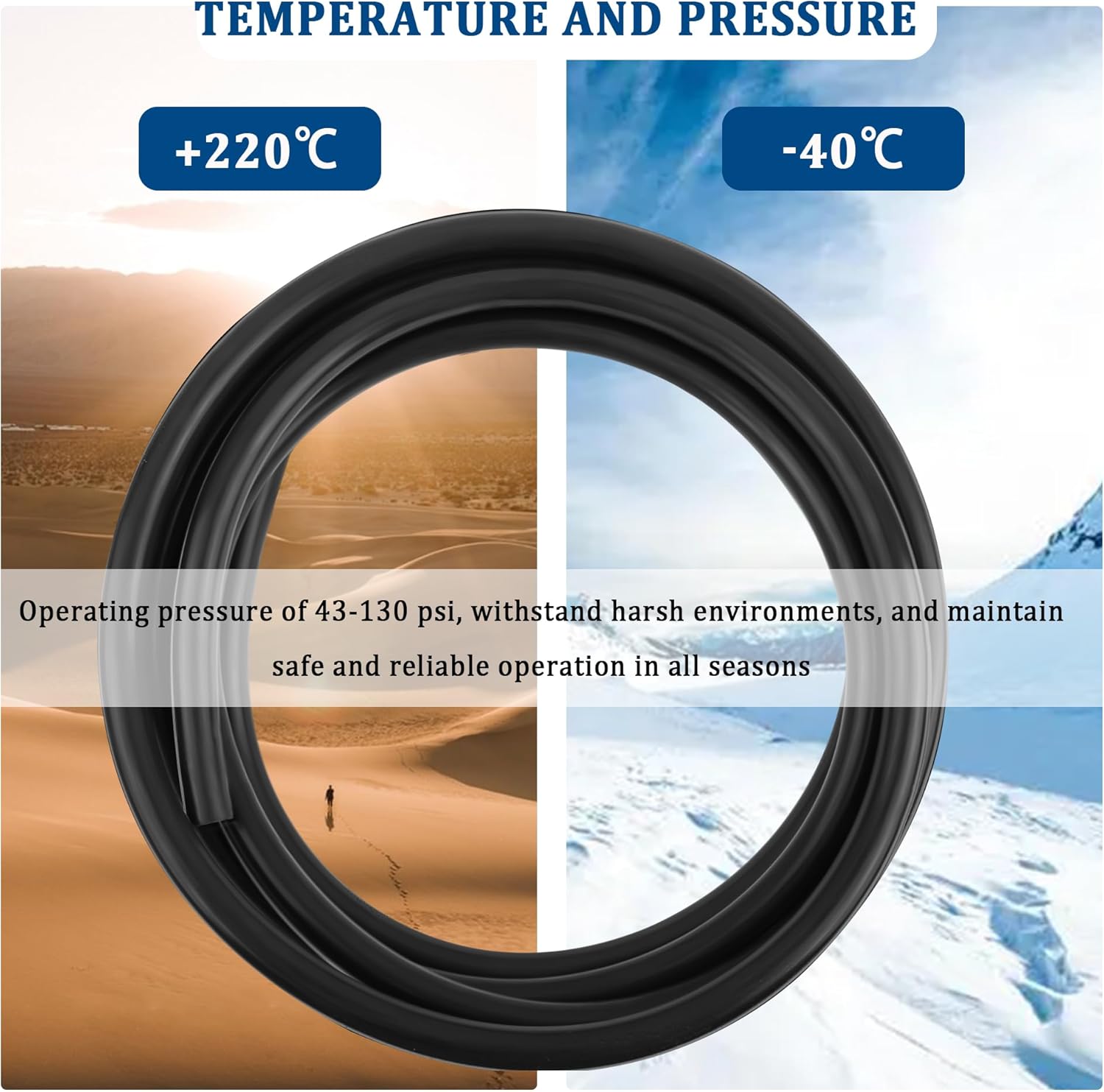 Vacuum Hose Set with IDOD 5  11mm,1PC 9.84Ft Vacuum Hose Automotive+30PCS Vacuum Hoses Adapter
