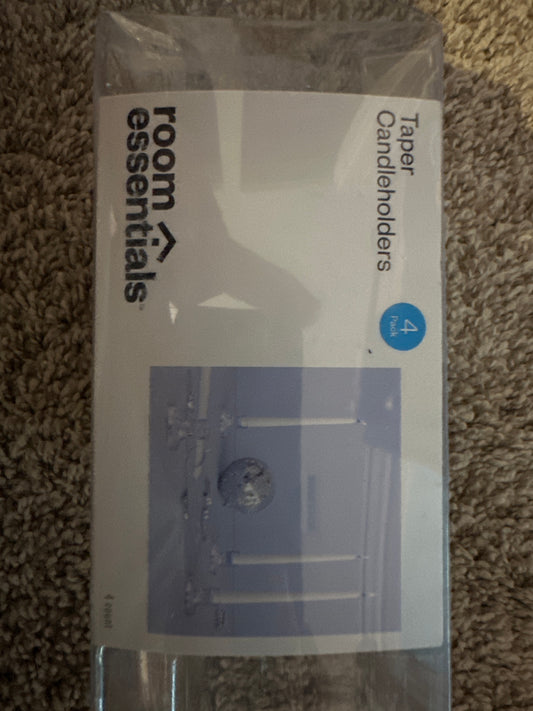 4pk Glass Taper Candle Holder - Room Essentials™