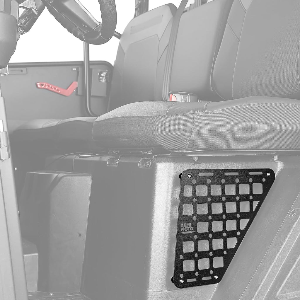 KEMIMOTO Seat Side Molle Panels for Vehicles Storage Gears Accessories Molle Panel Compatible with Polaris Ranger XP 1000 2018-2024